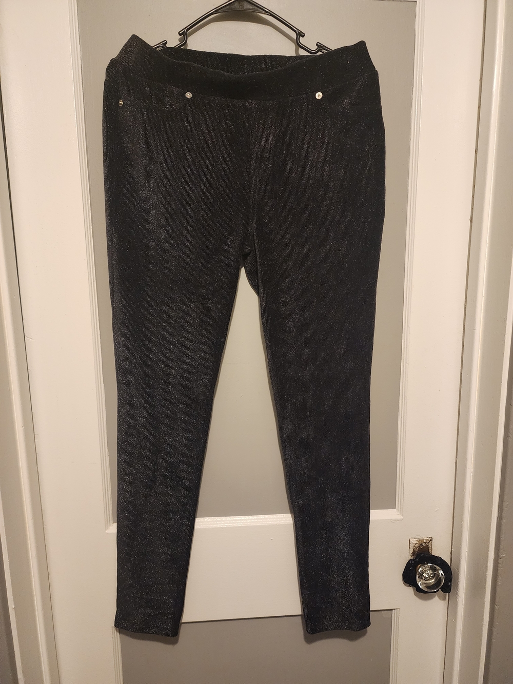 Michael Kors Shimmery Pull-On Pants, Medium